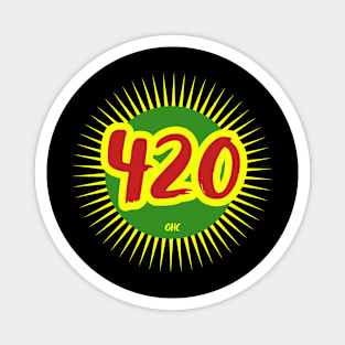 420 RASTA SUN_OHC Magnet